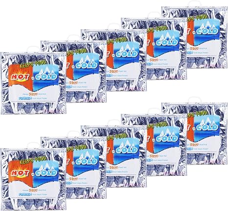Superio Hot and Cold Insulated Bags for Food Delivery, Grocery Shopping Bags, Food Storage for Hot and Frozen Food for T