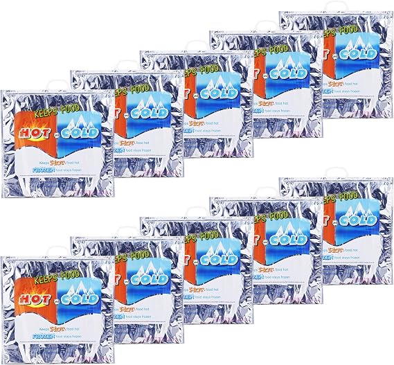 Superio Hot and Cold Insulated Bags for Food Delivery, Grocery Shopping Bags, Food Storage for Hot and Frozen Food for T