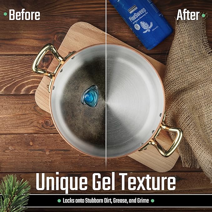 All-Purpose Cleaning Gel with Pine Oil – Multipurpose Household Cleaner for Bathroom, Kitchen, Floors, Laundry & More, 33.8 Fl Oz