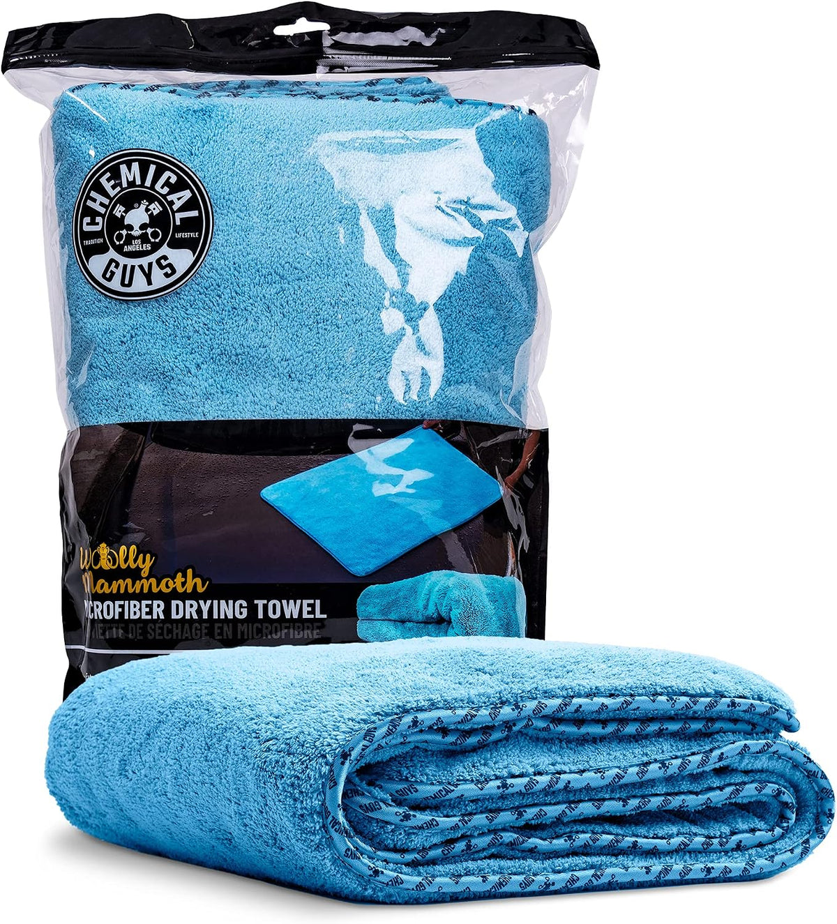 Drying Towel, Woolly Mammoth Large Car Towel, Blue