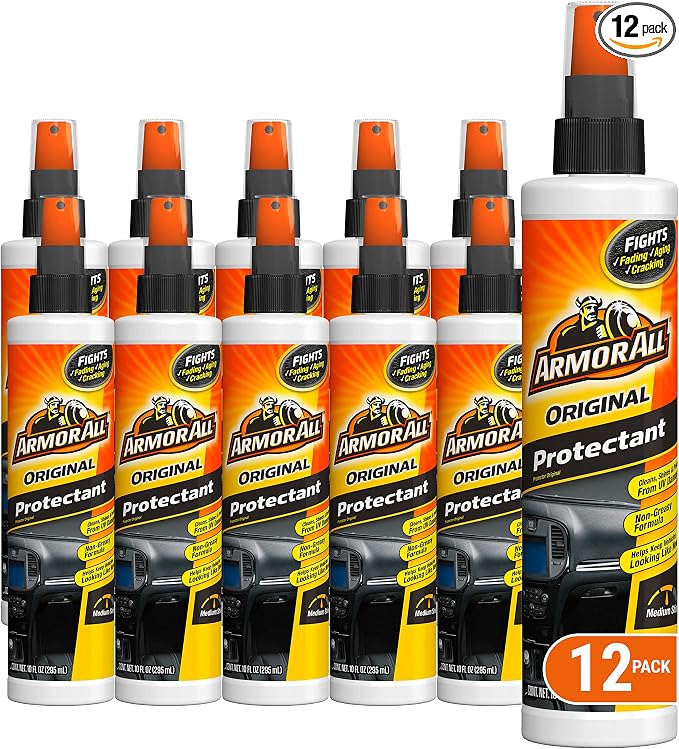 Armor All Interior Car Cleaner Spray Bottle, Protectant Cleaning for Cars, Truck, Motorcycle, Pump Sprayer 11010-12PK, 1