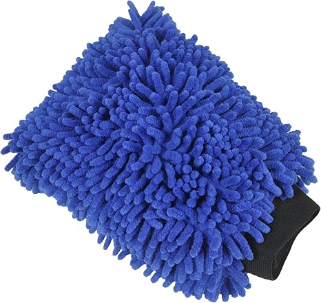 Detailer's Preference Double-Sided Premium Chenille Microfiber Wash Mitt, Wet or Dry, Perfect for Car Washing and Detail