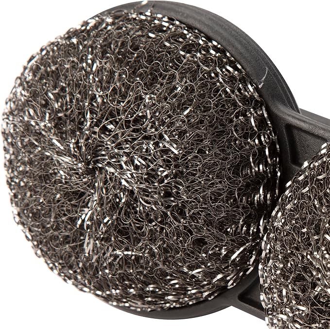 Cuisinart Power Scour Bristle‑Free Grill Brush – Heavy‑Duty Cleaning Tool for Grills and Griddle, Worry‑Free BBQ Scrubber, Great Gift for Men & Dad