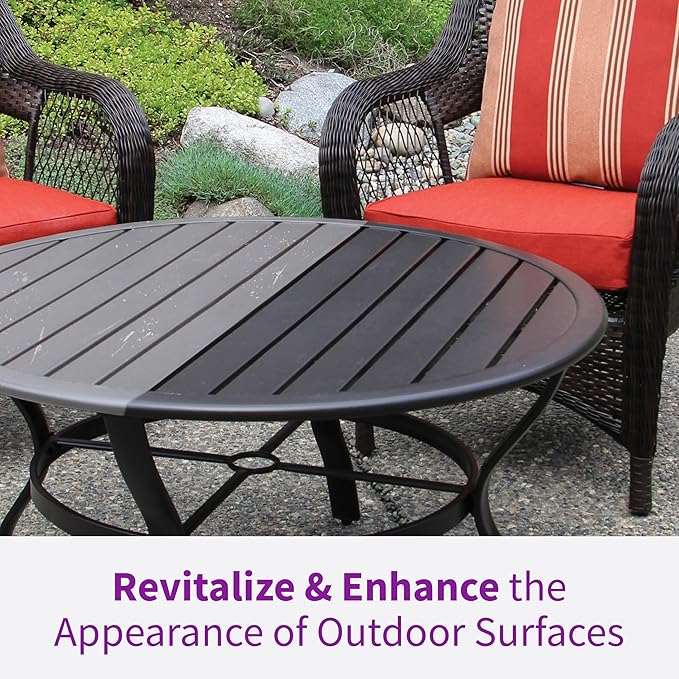 Rejuvenate Outdoor Restorer, 16 Ounces, Restores Faded and Weathered Outdoor Surfaces Such As Patio Furniture, Shutters, Siding And Grills