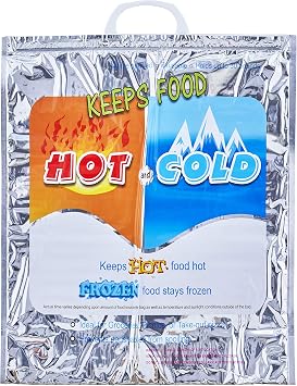Superio Hot and Cold Insulated Bags for Food Delivery, Grocery Shopping Bags, Food Storage for Hot and Frozen Food for T