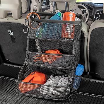 Car Storage Organizer – 3-Bin Hanging Organizer for SUV Trunk or Car Seat