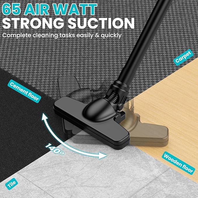 Cordless Vacuum for Makita Battery, 5 in 1 Lightweight Handheld Vacuum Cleaner with 500W Powerful Motor, 46 CFM Portable Hand Vacuum with Filtration HEPA for Floor, Carpet(Battery Not Included)