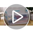 2 Layer Stack & Carry Box, Plastic Storage Container Box with Lid