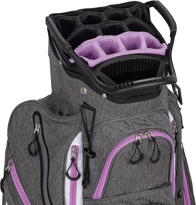 Founders Club Franklin Golf Push Cart Bag -Riding Cart Bag -Full Bag Rain Cover -Secure Push Cart Base -Light Weight -15