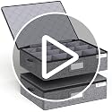 Cup and Mug Storage Box 2 Pack with Hard Shell and Dividers for Coffee Mugs,Tea Cups and Glasses,Stackable Storage Organizers with Lid,Handles,Zips and Label for Moving,Holds 24, Grey