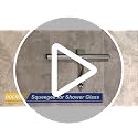 All-Purpose Stainless Steel Shower Squeegee for Shower Doors with 2 Adhesive Hooks, Bathroom Cleaner Tool Household Window Mirror Squeegee for Home Cleaning, Glass Door, Tile Wall, Car, 10 Inch Black