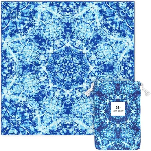 Quick Dry Towel Extra Extra Large 72x72 Inch - Microfiber Beach Towel - Perfect for Beach, Travel, Swimming, Pool, Yoga,