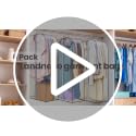 6 Pack Clear Garment Bags for Hanging Clothes with Zippers on Double Sides - 10'' Clothes Storage for Coat, Dress, and Fur in Closet - 40'' Long Suit Bags