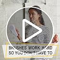 Scrub Brush Set of 3pcs - Cleaning Shower Scrubber with Ergonomic Handle and Durable Bristles - Grout Cleaner Brush - Scrub Brushes for Cleaning Bathroom/Shower/Tile/Kitchen/Floor/Bathtub/Carpet